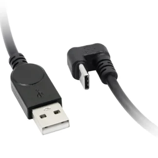 Cable USB en forma de U de 0,3 M, ángulo de 180 grados, USB 2,0 a Micro-USB o tipo C, Cable de carga de sincronización de datos para tableta de teléfono Android