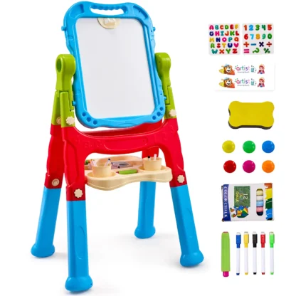 SucceBuy, tablero de dibujo magnético para niños con pizarra, caballete artístico, WordPad, juguetes de dibujo de grafiti de Color para bebé, regalo para niños