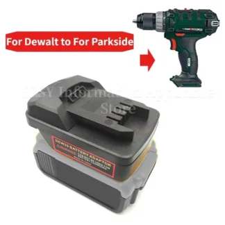 Adaptador de batería para batería de iones de litio Dewalt de 18V/20V para baterías Parkside PAP20A1 PAP20A3 para uso de herramientas de batería Parkside de 20V