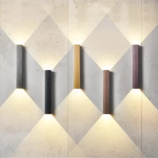 Lámparas de pared LED impermeables de 18W, iluminación interior y exterior para patio, porche, sala de estar, pasillo, dormitorio, aplique de pared de aluminio