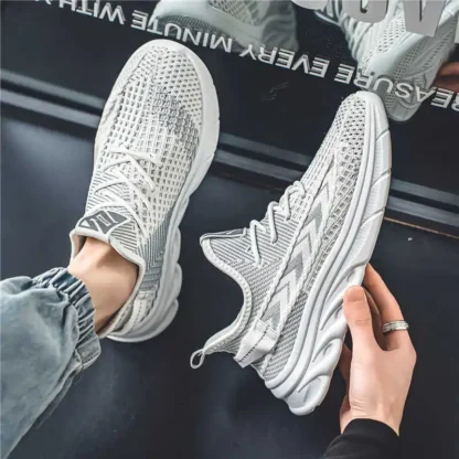 Zapatillas de Baloncesto con Cordones Playform 47, Zapatillas Deportivas Tejidas para Hombre, Calzado Deportivo, Fitness, Tenis, Portátiles