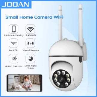 Cámara IP JOOAN Wifi vigilancia de seguridad para el hogar cámara PTZ cámaras con Zoom 5X seguimiento automático Audio bidireccional cámara de Color nocturna HD
