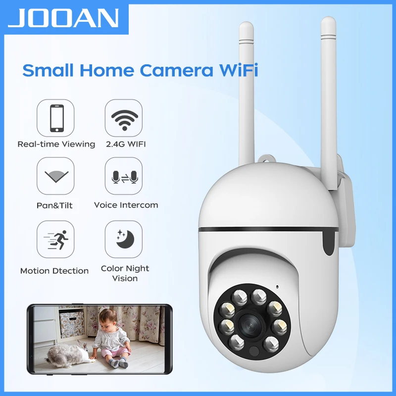 Cámara IP JOOAN Wifi vigilancia de seguridad para el hogar cámara PTZ cámaras con Zoom 5X seguimiento automático Audio bidireccional cámara de Color nocturna HD