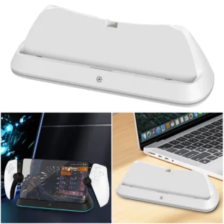 Base de Carga para PlayStation Portal, 7 Modos de Luz RGB, Soporte de Carga para Consola, Cargador para Control Remoto de PS5 Portal