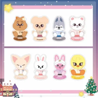 SKZOO dibujos animados nuevo acrílico de doble cara tableta de pie adorno de escritorio Linda estrella circundante pequeños adornos