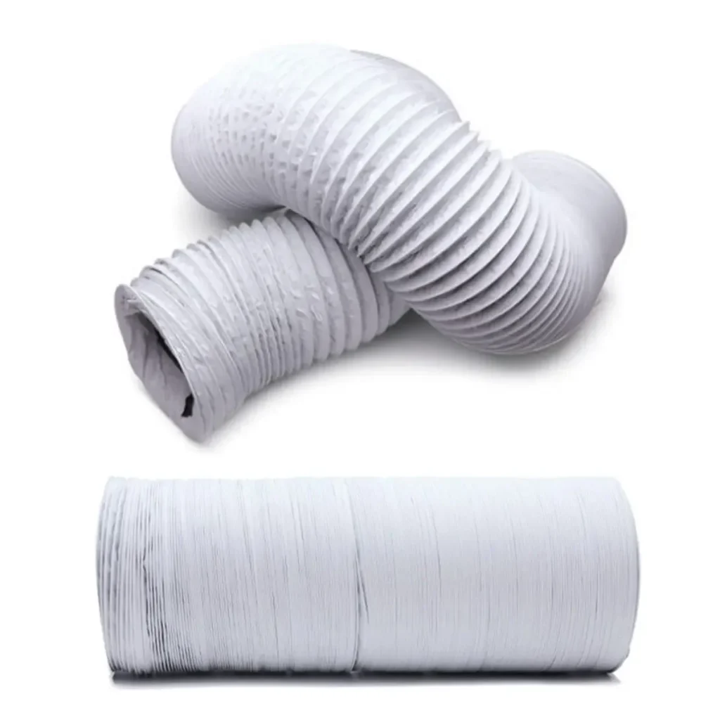 Manguera de ventilación Flexible portátil, tubo de escape antiestático, papel de aluminio, 6M, 150-80mm de diámetro