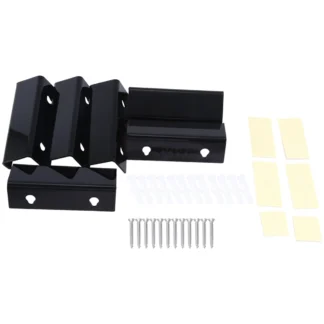 Gran oferta, estante para discos de vinilo negro, montaje en pared, paquete de 6, soporte para vinilo de pared, soporte para discos de álbum acrílico