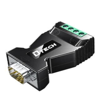 2 uds DTECH DT-9001B adaptador de puerto serie de grado Industrial RS232 a RS485 convertidor de comunicación serie