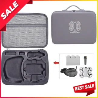 Bolso de hombro portátil para DJI Neo2 Drone Estuche de transporte para DJI Neo2 Motion Senso r Kit con baterías y accesorios, caja de almacenamiento