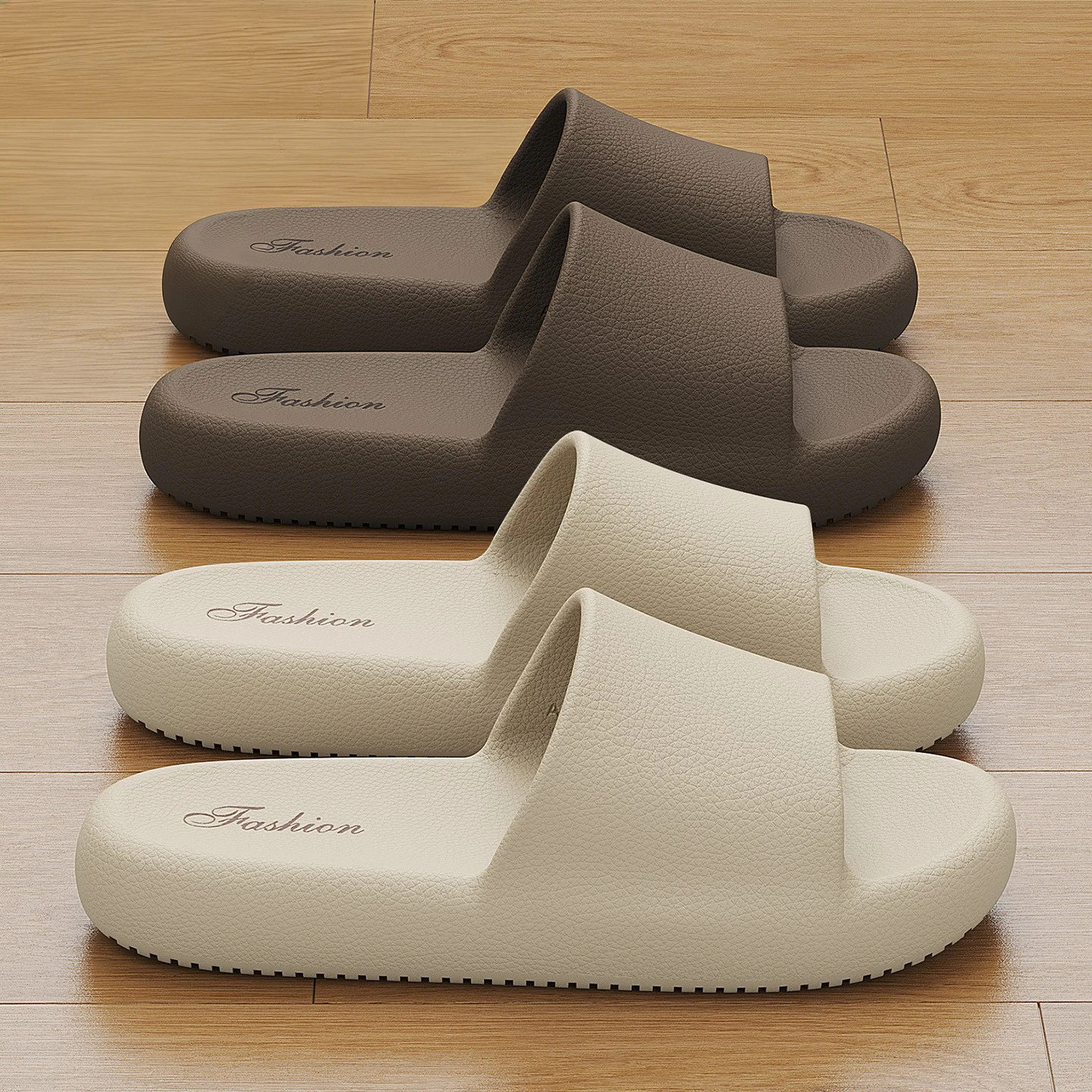 Pantuflas de verano con suela gruesa de EVA para mujer, sandalias de plataforma para el hogar, pantuflas casuales para parejas, pantuflas de playa antideslizantes para hombre, chanclas ligeras para baño