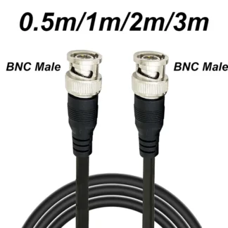 Cable adaptador BNC macho a macho para cámara CCTV Cable conector BNC accesorios de cámara BNC 0,5 M/1M/2M/3M