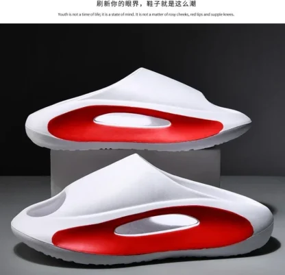 Zapatillas de alta calidad y sensación para deportes al aire libre, modernas zapatillas de coco de playa de suela blanda pintadas con EVA