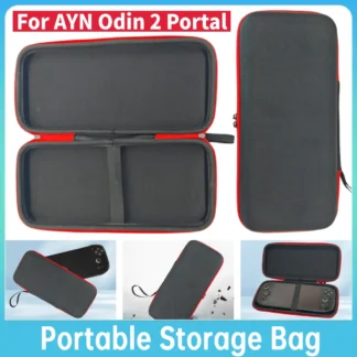 Funda protectora dedicada para consola de juegos AYN Odin 2 Portal, solución de almacenamiento portátil antiarañazos y a prueba de polvo con correa elástica