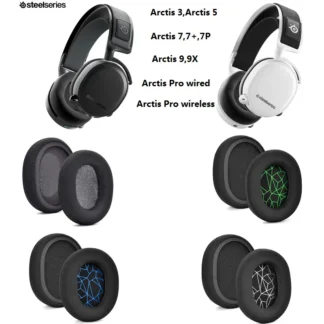Almohadillas para auriculares SteelSeries Arctis 3, 5, 7, 9, 9X, Pro Gaming, orejeras de repuesto