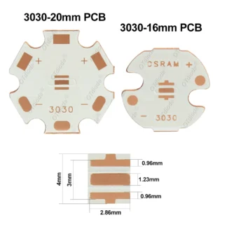 1-5 uds 20mm PCB de cobre XPG2 XTE XPE2 XML2 XHP50 T6 XHP70 3535 5050 LED XPE XTE disipador de calor LED 16mm tablero de cobre para cuentas de lámpara