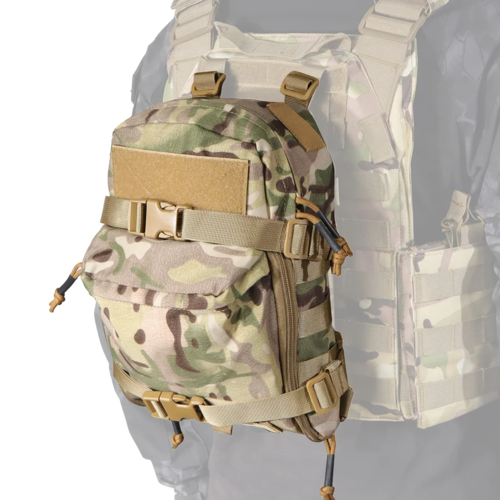 Mini bolsa de hidratación, mochila táctica para exteriores, portador de vejiga de agua, bolsa con cremallera, bolsa de caza al aire libre, nailon 1000D, deportes al aire libre