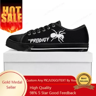 The Prodigy Rock Band Low Top para hombre, mujer, adolescente, zapatillas de deporte, zapatillas de lona, zapatos casuales para parejas, zapato personalizado