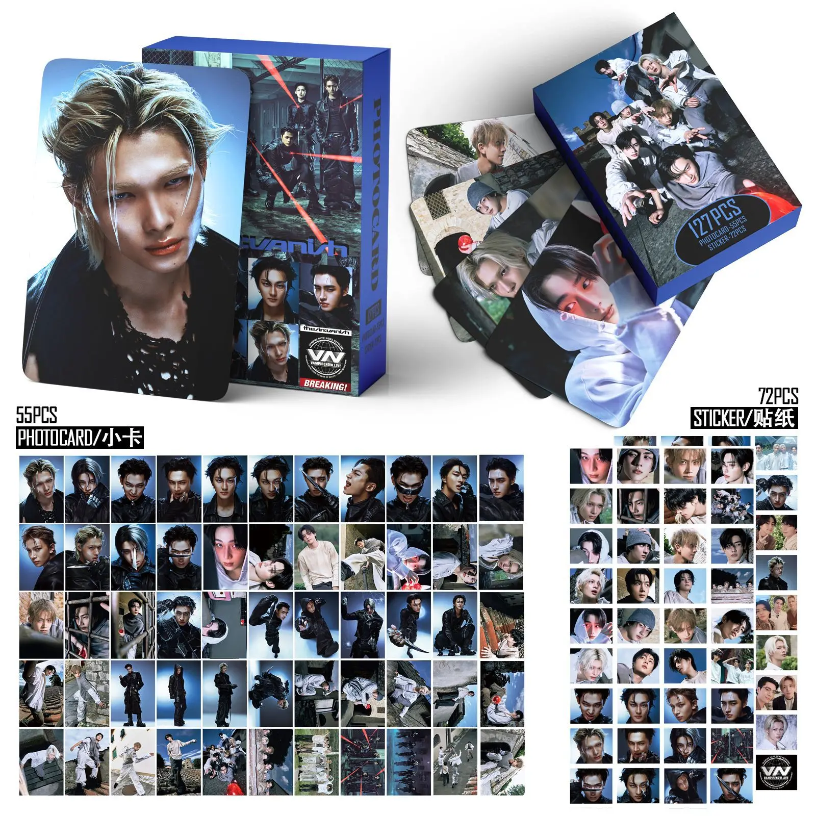 127 Piezas, Nuevo Álbum EN, THE SIN: VANISH, Fotografías, Tarjetas Fotográficas, Pegatinas, Mercancía Kpop, Tarjetas Lomo, Set de Tarjetas Coleccionables para Fans, Regalos