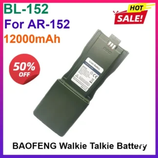 Para Baofeng AR152 batería de iones de litio 12000mAh batería recargable USB de gran capacidad para AR152 Walkie Talkie táctico Radio bidireccional