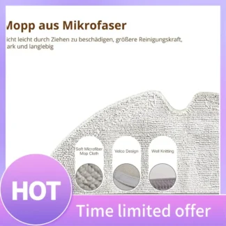 A11R Paquete de 4 cepillos de repuesto lavables para aspiradora Xiaomi Roborock Q7 MAX / Q7 MAX+ Roborock