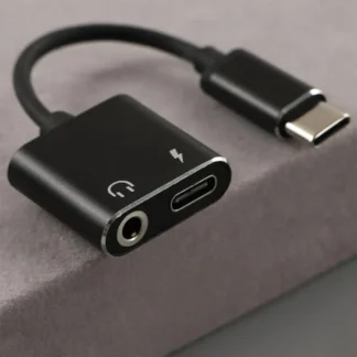 Cable de audio para teléfono móvil Adaptador USB C Adaptador para auriculares Tipo C a divisor de audio tipo C de 3,5 mm