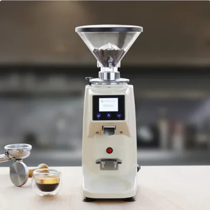 Molinillo de café eléctrico para Espresso con temporizador electrónico de precisión, molinillo de café ajustable con pantalla táctil