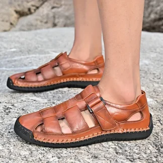 Sandalias deportivas para hombre, zapatos de pescador con punta cerrada, transpirables, mocasines de playa de verano, antideslizantes