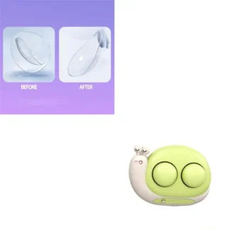 Limpiador lentes contacto ultrasónico pequeño portátil D0AB máquina limpiadora lentes contacto