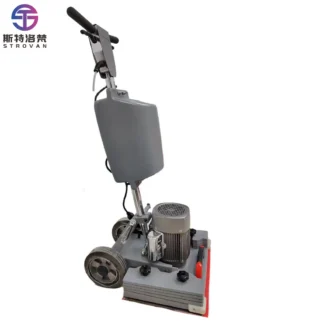 STLF Industrial automático eléctrico mano empuje caminar detrás de la limpieza de suelo máquina fregadora papel de lija pulido amoladora suelo Machi