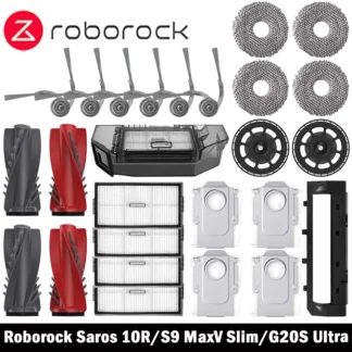 Roborock Saros 10R/S9 MaxV Slim/G20S Ultra accesorios cepillo lateral principal fregona filtro Hepa bolsa de polvo accesorios de Robot aspirador