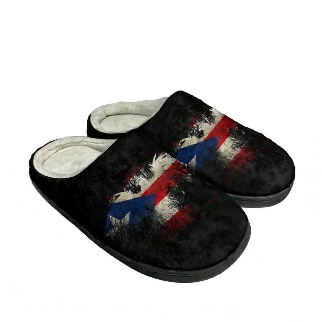 Bandera de la Jugoslavia, zapatillas personalizadas de algodón a la moda para hombre, mujer, adolescente, zapatos informales de felpa para mantener el calor, zapatilla térmica cómoda