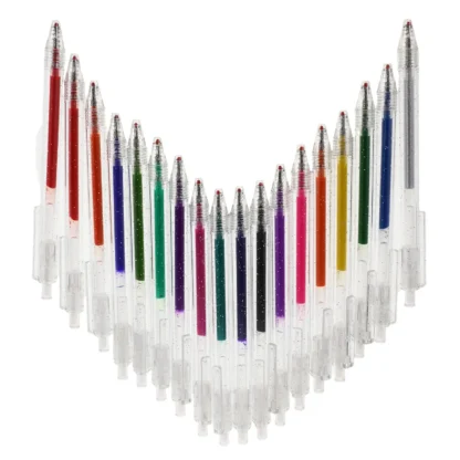 18 Marcadores Fluorescentes con Purpurina, Multicolor, de Secado Rápido, para Oficina, Escuela, Toma de Notas, Suministros de Papelería