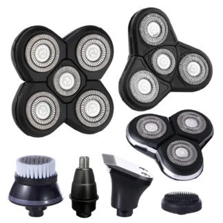 Cabezal de Afeitadora eléctrica de repuesto, recortador de nariz, cabezal de cortadora de pelo, cepillo de limpieza Facial de repuesto 3D 4D 5D, cabezal de barba de afeitar flotante