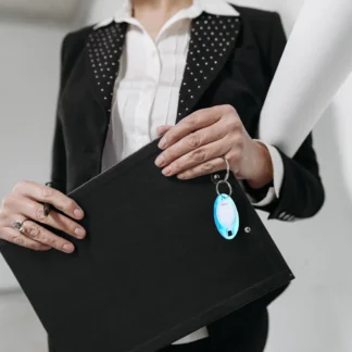 50 Etiquetas de Plástico para Llaveros con Ventana de Inserción, Identificadores de Llaves para Equipaje, Oficina, Hotel y Gestión