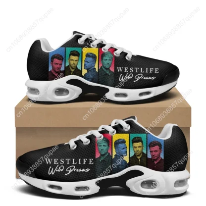 Zapatillas Westlife Band Air Cushion para hombre y mujer, zapatos deportivos ligeros de Hip Hop Rock, zapatillas de ocio populares y geniales personalizadas para parejas
