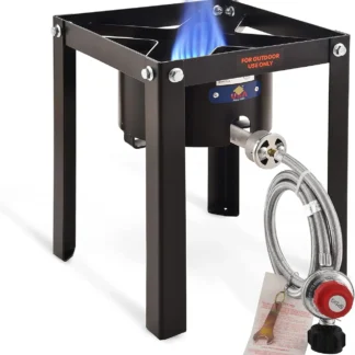 Estufa de propano para exteriores de alta potencia de 55.000 BTU para acampar, cocinar y más