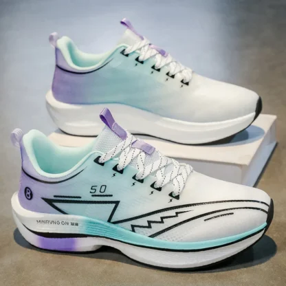 Zapatillas de deporte cómodas y transpirables para hombre, unisex, para las cuatro estaciones, informales, para exteriores, con suela blanda, para correr a velocidad, calzado deportivo de carreras