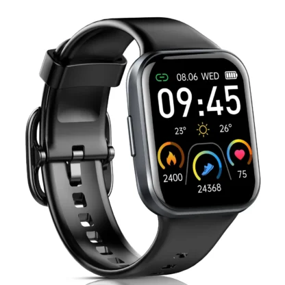 Reloj inteligente Jxrev, reloj rastreador de ejercicios, reloj deportivo de 1,69 pulgadas para resistente al agua IP68, reloj ultrafino con monitor de sueño.