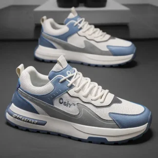 Zapatillas deportivas de lujo para hombre con tacón grueso, de diseñador, tejidas, para otoño y primavera, de marcas famosas.