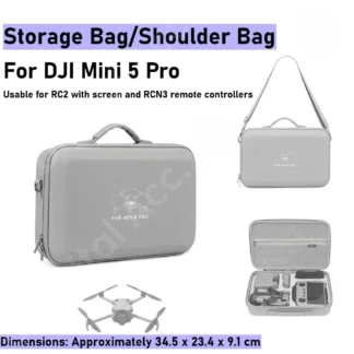 Estuche de transporte, bolso de hombro de viaje para DJI MINI 5 PRO Fly, caja de almacenamiento, carcasa dura portátil para accesorios DJI MINI 5 PRO