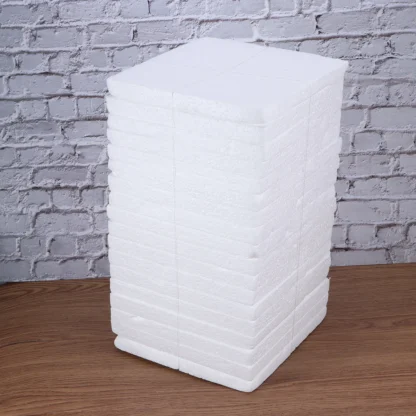 18 Láminas de Espuma Blanca de Densidad Media, Resistentes a Impactos, para Relleno de Cajas de Envío, Ladrillos de Acolchado Protector