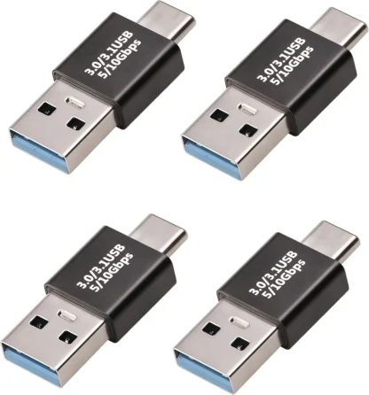 10 Uds Venta caliente USB 3,1 macho a USB-C adaptador macho USB C/tipo-c convertidor macho Compatible con ordenadores portátiles teléfonos