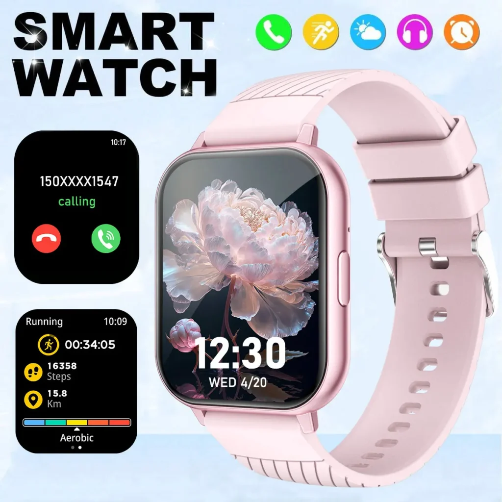 Reloj inteligente multifuncional Pantalla HD de 1,83": llamadas inalámbricas, control de cámara, ajuste de música, modos deportivos, fondos de pantalla personalizados |
