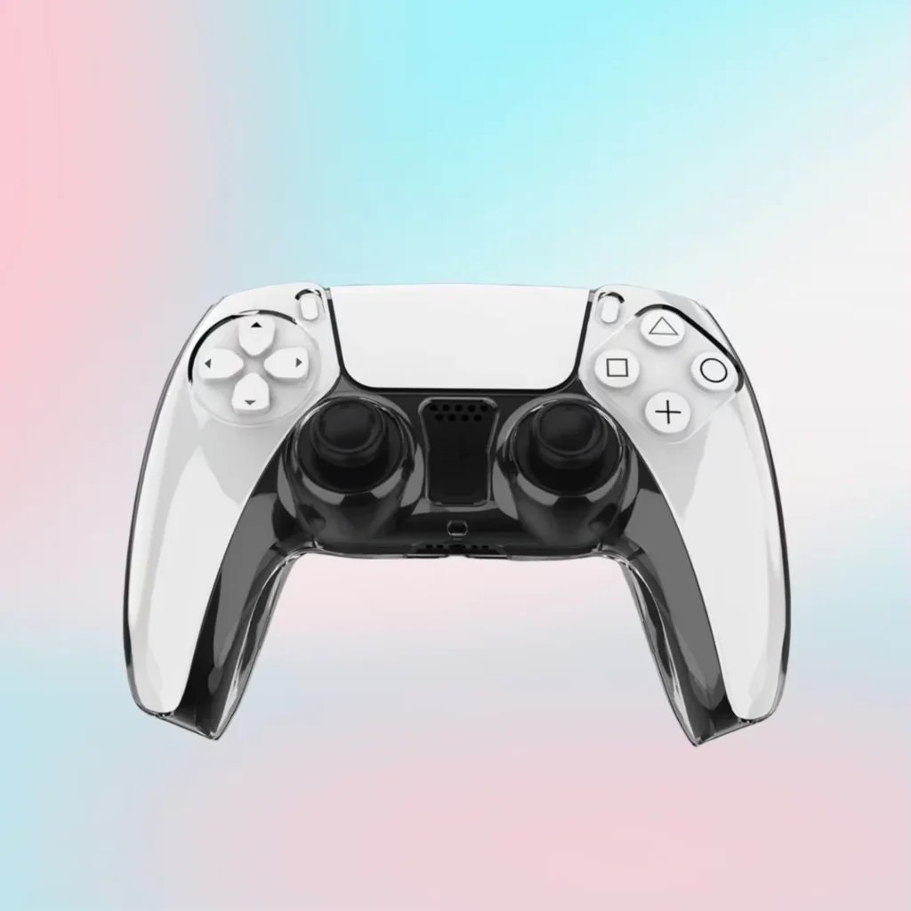Para controlador PS5 DualSense, funda transparente para PC, funda protectora transparente ultrafina para accesorios de juego de mando PS5