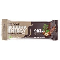 3 x Barra Energética Orgánica y Vegana Buddha con Algarroba y Avellana 1 barrita de 35g - Iswari