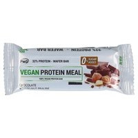 10 x Barrita Vegan Protein Meal Chocolate con Praliné de Avellanas 1 barrita de 35g - Pwd