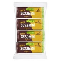 10 x Barritas de sésamo con chocolate 4 barritas de 27g - Rapunzel