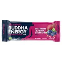 Barra energética orgánica y vegana Buddha con remolacha, quinoa y arándano 1 barrita de 35g (Arándanos) - Iswari