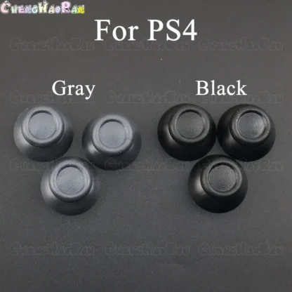2 piezas de cubiertas grises analógicas 3D para palancas de mando, tapas de joystick tipo hongo para controladores PS4, PS4 Pro y PS4 Slim