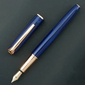 Pluma estilográfica de Metal azul Picasso 916, punta mediana de iridio con hermosos puntos azules, bolígrafo de tinta para oficina, negocios, escuela, regalo, nuevo
